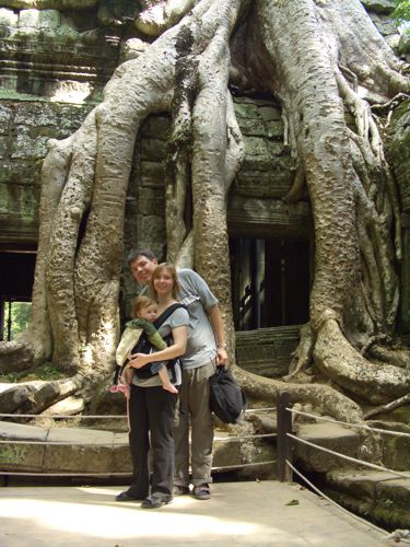 The Krohn family in Cambodia